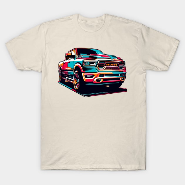 Dodge Ram 1500 T-Shirt by Vehicles-Art